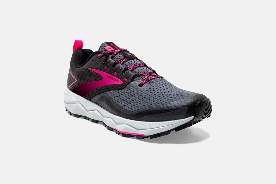 Brooks Running Shoes Womens Black/Pink - Divide 2 Trail - 6352-MQJXR